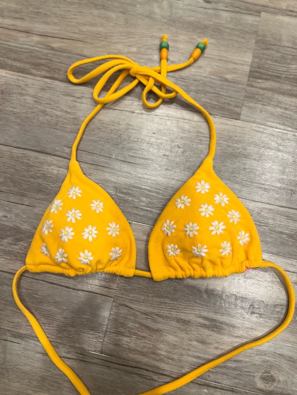 Maaji Women's Sunset Gold Balmy Sliding Triangle Bikini Top